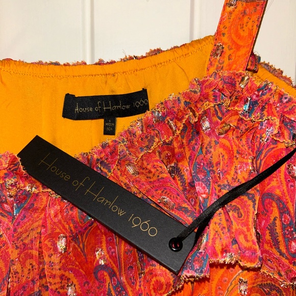 Revolve House of Harlow 1960 orange maxi dress NWT size S - Picture 5 of 5